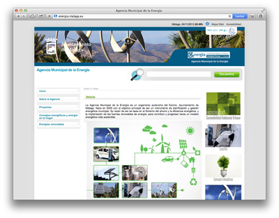 Web Agencia Municipal de la Energía
