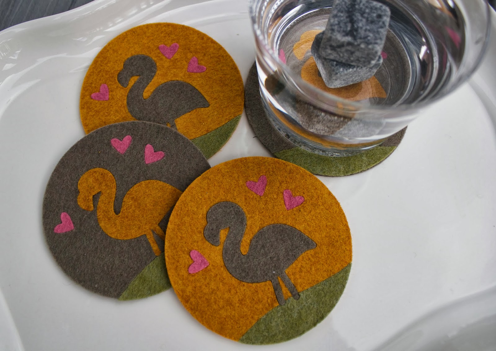 Lawnscaping Challenge Felt Coasters A Photo Tutorial
