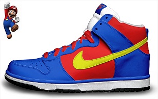 nike super mario shoes