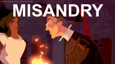 Animated gif of Esmeralda from Disney's Hunchback of Notre Dame spitting in Follo's face