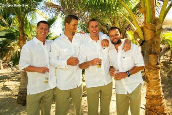 roupa padrinhos casamento campo