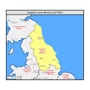 England Leeds Mission Map