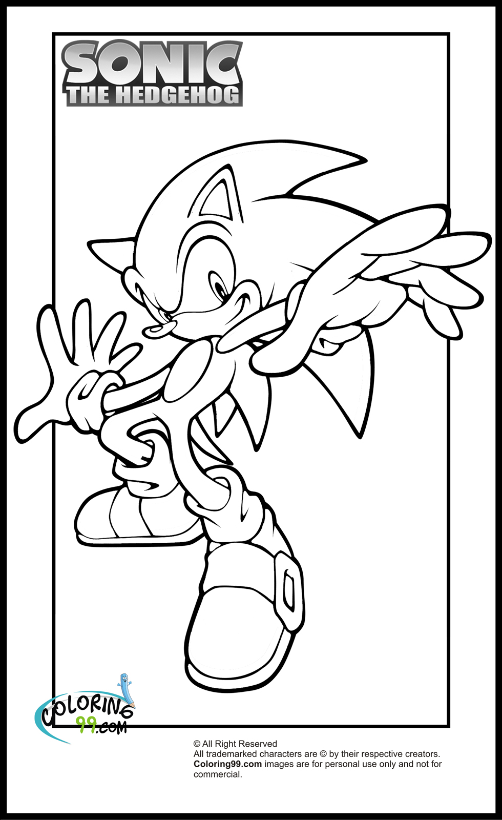 Sonic Coloring pages 26  Cartoon coloring pages, Hedgehog colors, Cool  coloring pages