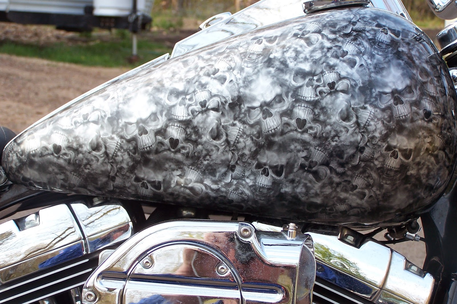 Hydro Dipping Motorcycle Gas Tank New Design Motorcycle Modification