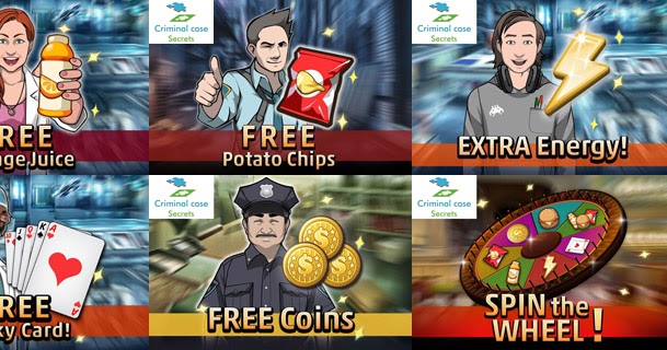 Criminal case game: Rewards Collection