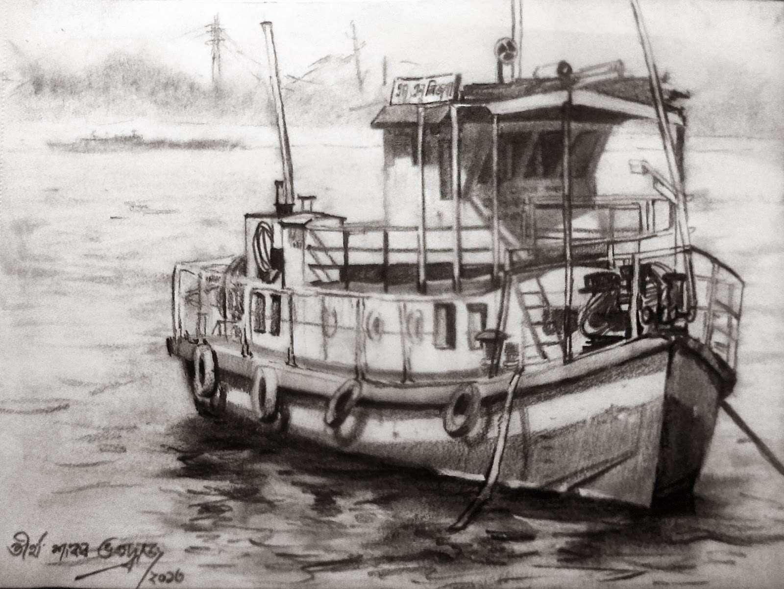 Pencil And Canvas Pencil Drawing M L Nijora Jolpori S Little