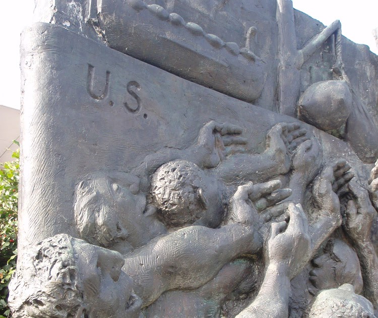 Photo "American Relief" sculpture outside the Kennedy Center, Wash DC