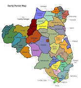Derry Map Regional City of Ireland . Map of Ireland City Regional Political derry map regional city