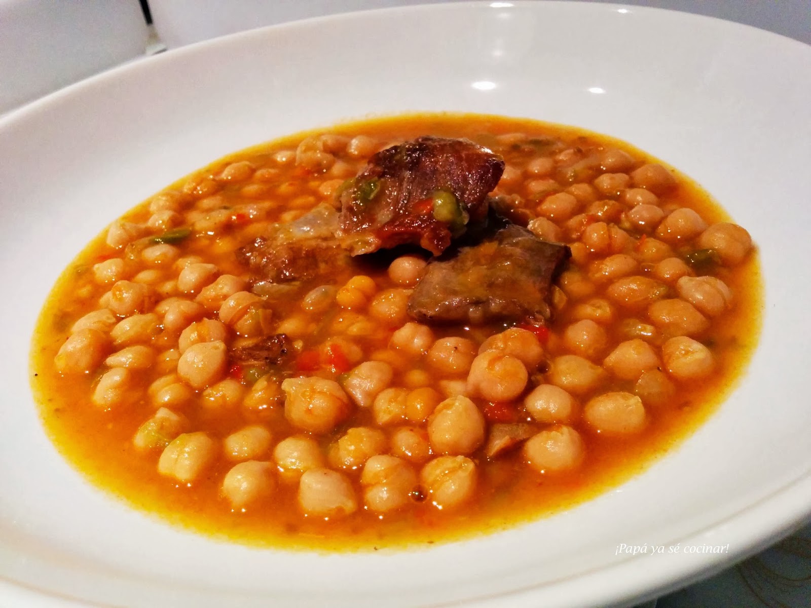 ¡Papá, ya sé cocinar!: Garbanzos con costillas