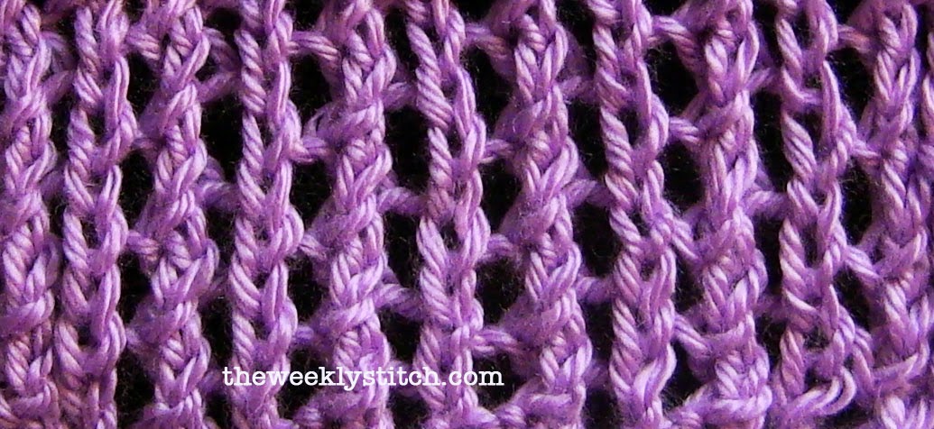 Single Lace Rib The Weekly Stitch