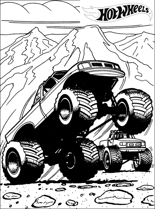 Hot Wheels Coloring Pages 87