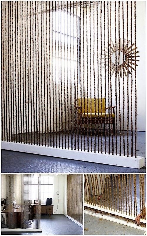 WABI SABI Scandinavia Design, Art and DIY. DIY Rope Room Divider