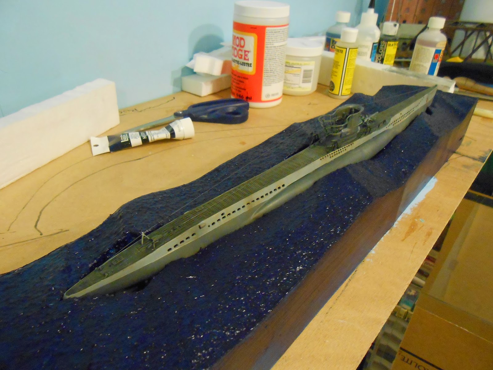 The U Boat Yard U 73 Is Painted Weathered Detailed And Set