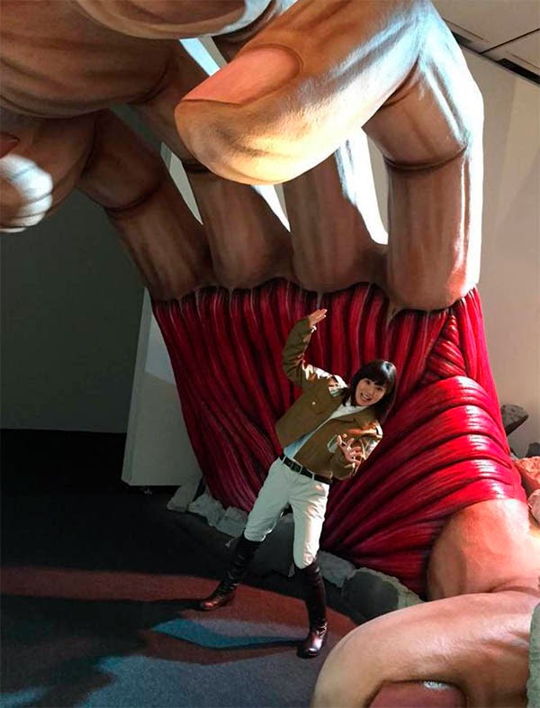 Foto de la exposicion de "Ataque a los Titanes" en Japón Foto de la exposicion de "Ataque a los Titanes" en Japón