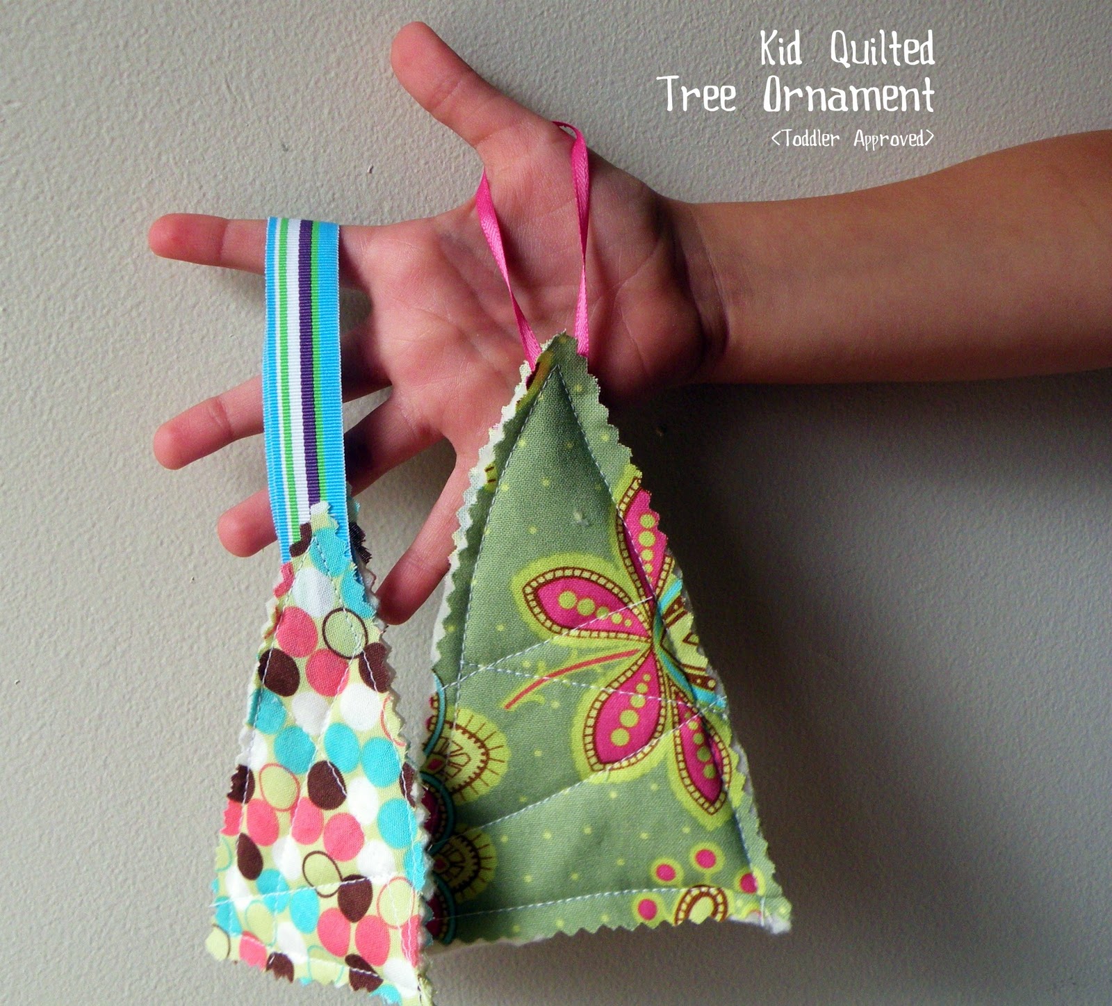 Toddler Approved! Kid Quilted Tree Ornaments