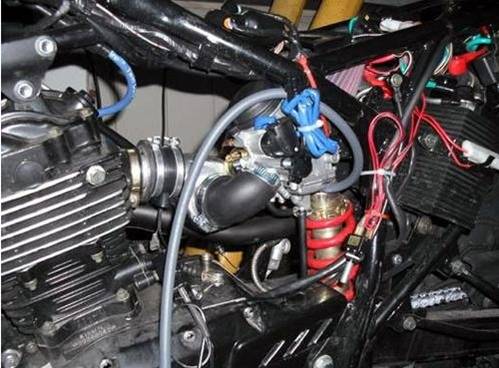 E turbo for motorcycle