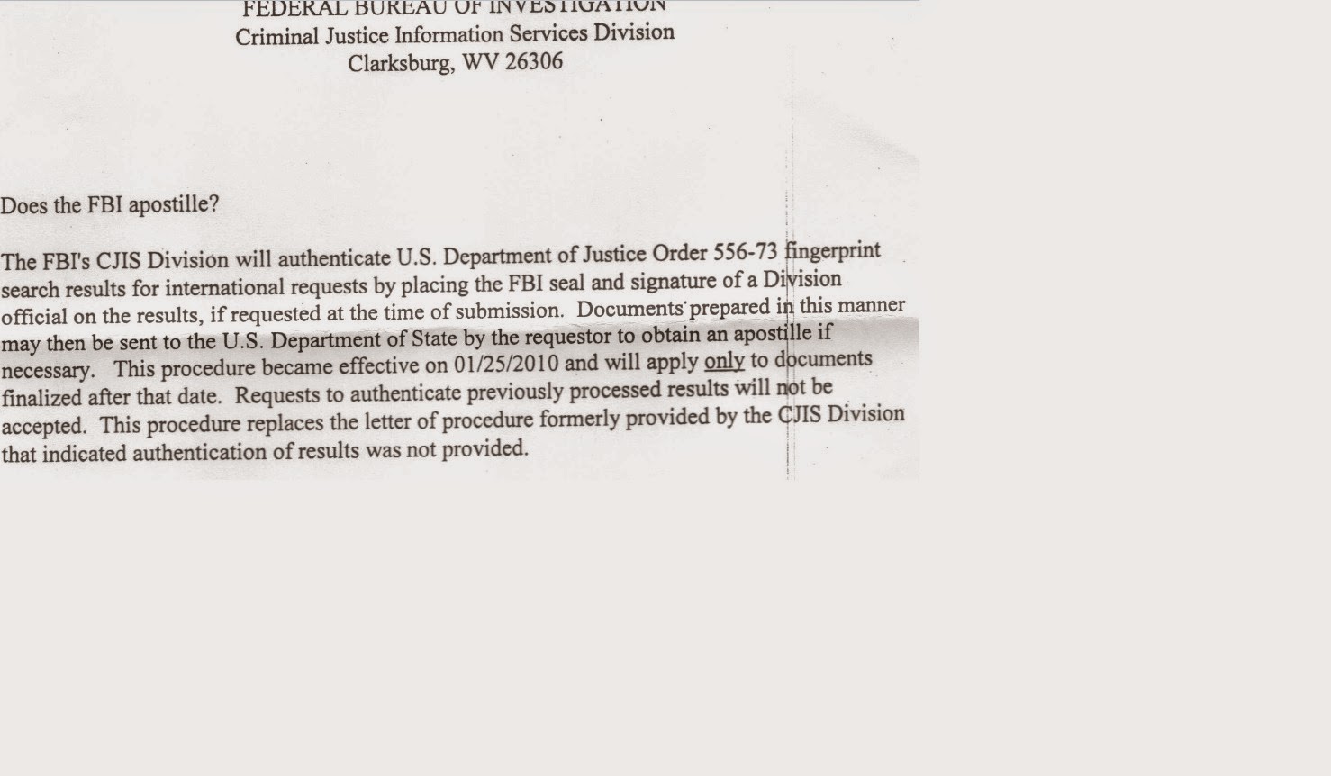 apostille cover letter