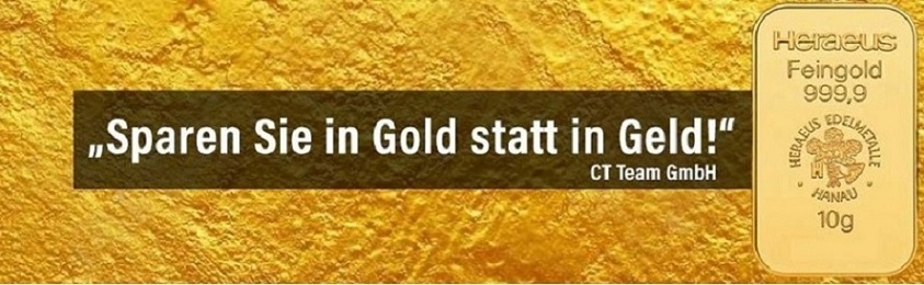 Sparen Sie in Gold statt in Geld!