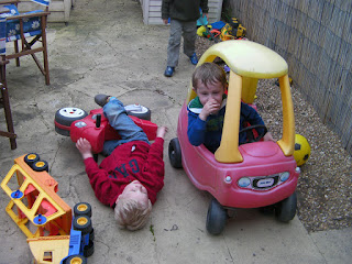 fatal motorcycle crash boy in plastic roofed toy car