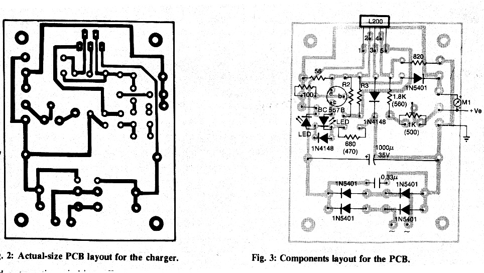 Various diagram: 6V 12V Constant Current Battery Charger Circuit PCB