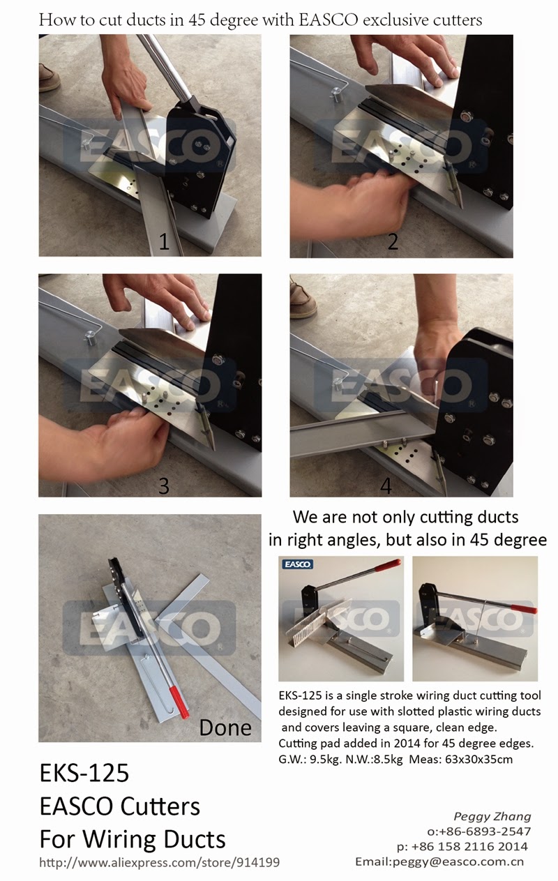 EASCO Wiring Accessories Wire Duct Cutting Tool for 45 Degree Bench