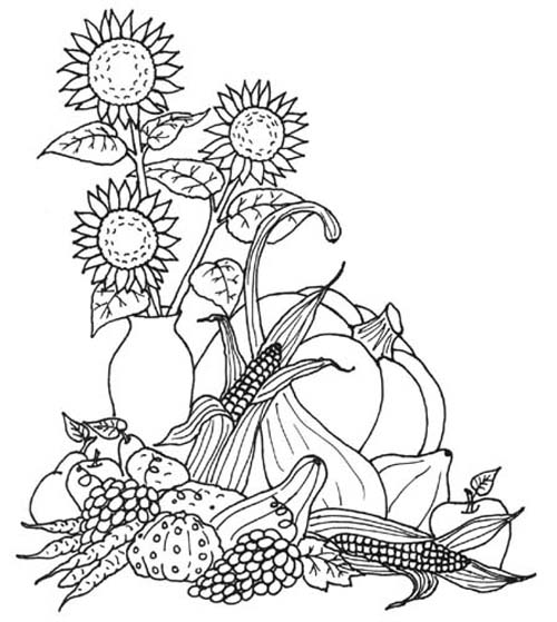 Free Autumn Coloring Pages | Autumn Weddings Pics