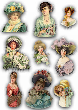 Fussy Cut Victorian Lady Images