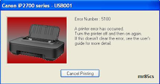 Cara Mengatasi Error 5100 Printer Canon IP 2770 Cara Mengatasi Error 5100 Printer Canon IP 2770