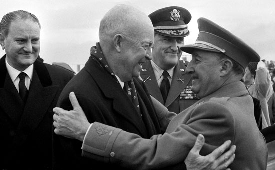 Resultado de imagen para FRANCO +EISENHOWER+PAPA