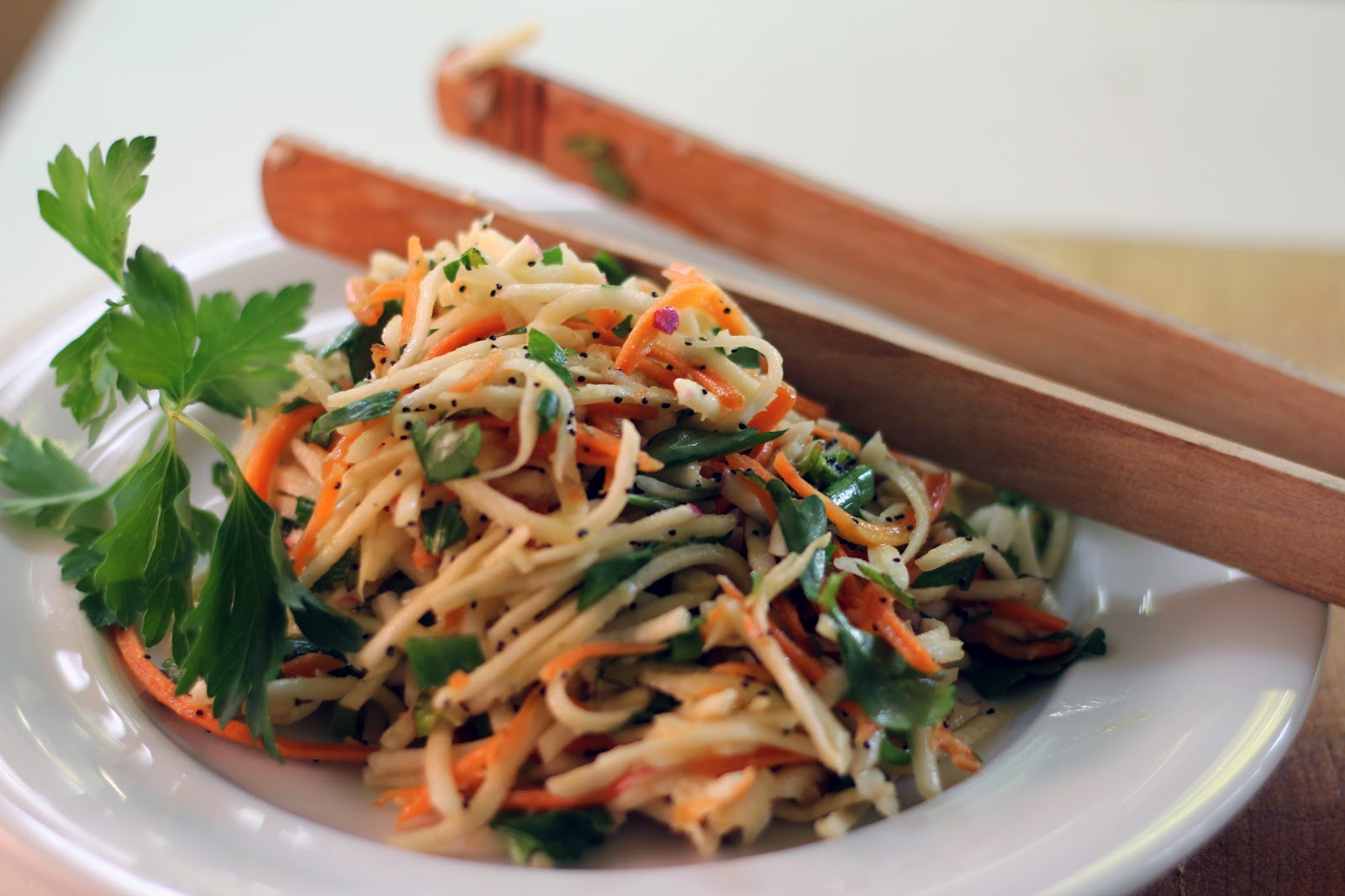 Blue Kale Road Turnip & Carrot Slaw Discovering New Tastes