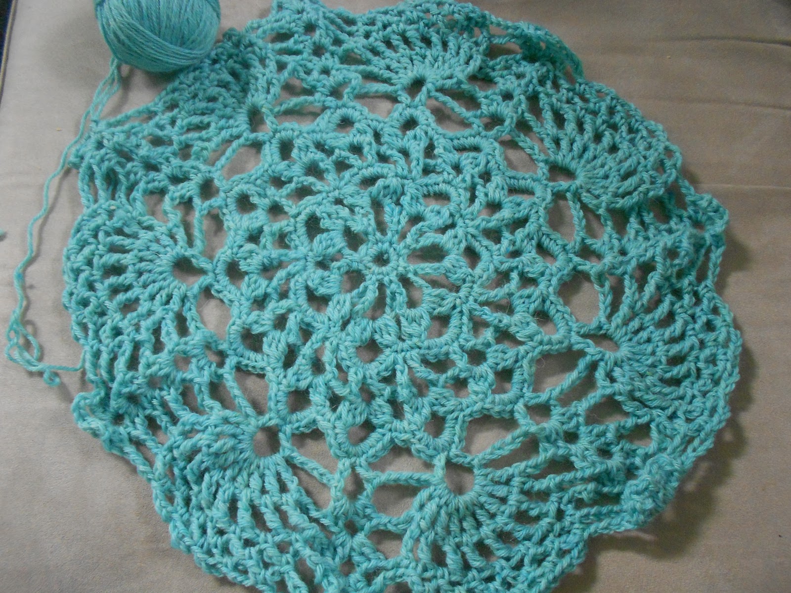 Blue Betty Crocheted Doily Blanket