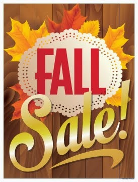fall sale signs