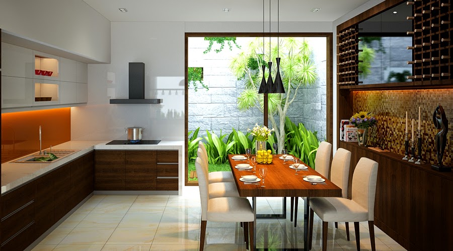 Không gian bếp và ăn hiện đại Không gian bếp và ăn hiện đại