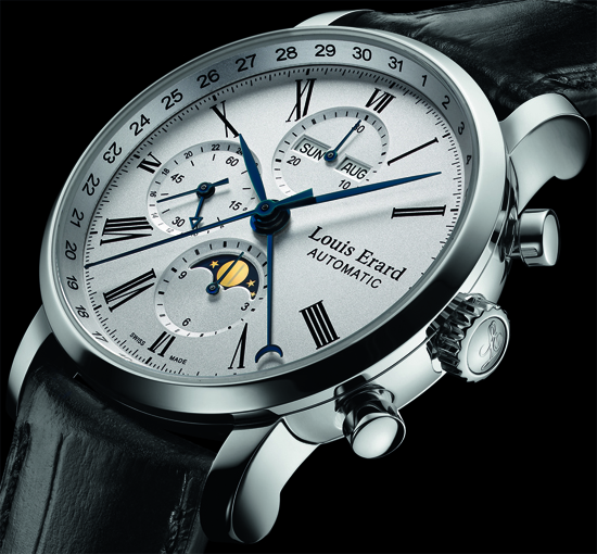 LOUIS ERARD Excellence Moon Phase 24 Hour Chronograph - Luxois