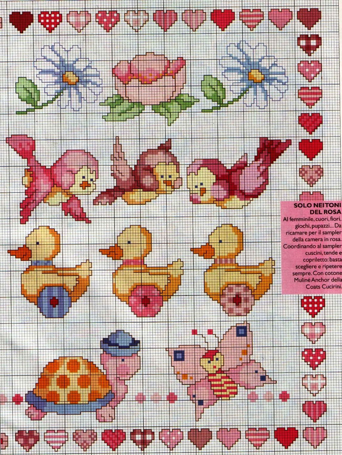 Desenho Em Ponto Cruz Infantil Pontos da Flor: Ponto Cruz (motivo: infantil)