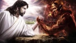 JESUS AND SATAN WRESTLING!