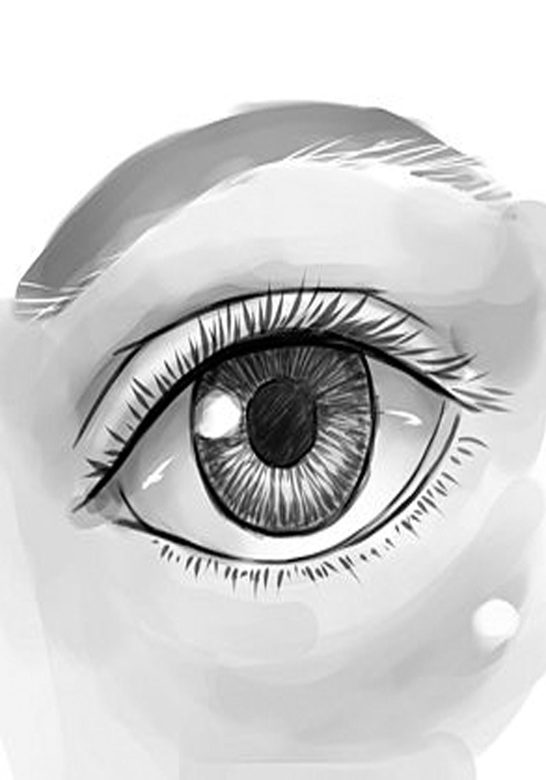 human eye drawing human eye drawing