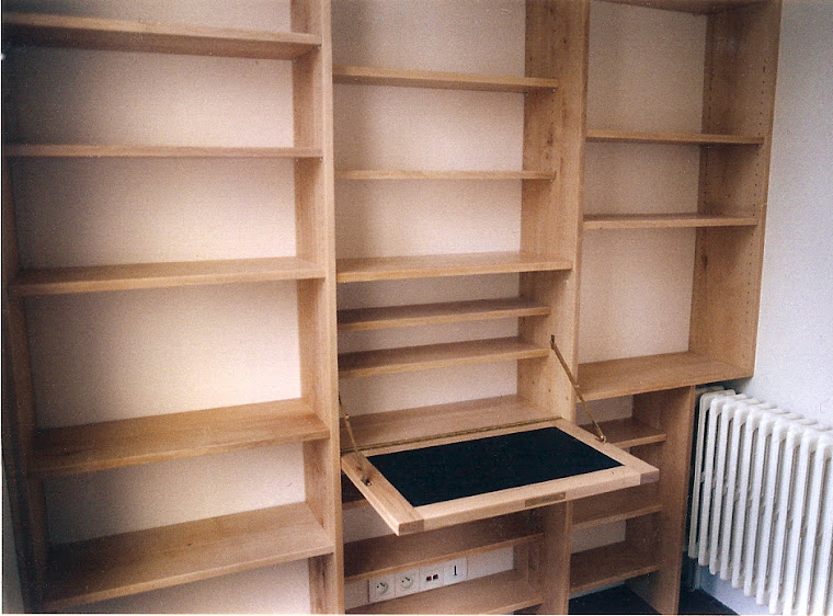 bibliothèque/bureau sur mesure 2002