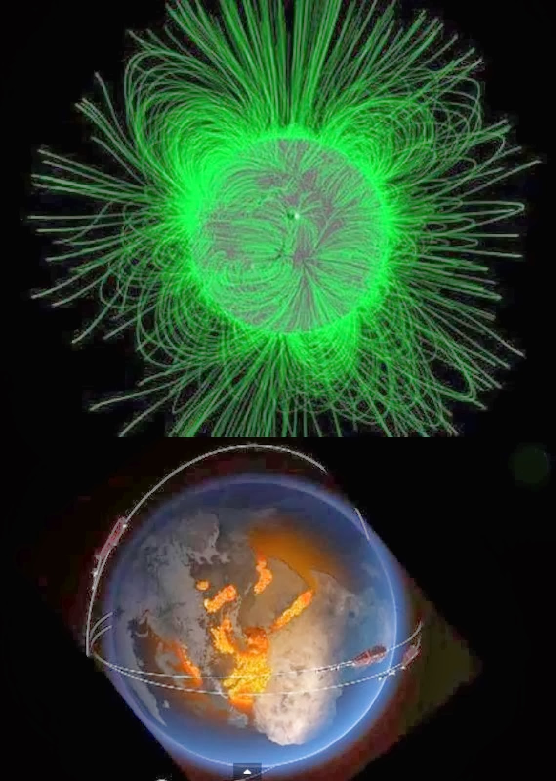 Cambios de Polaridades Geomagnéticas Sol-Tierra 2014