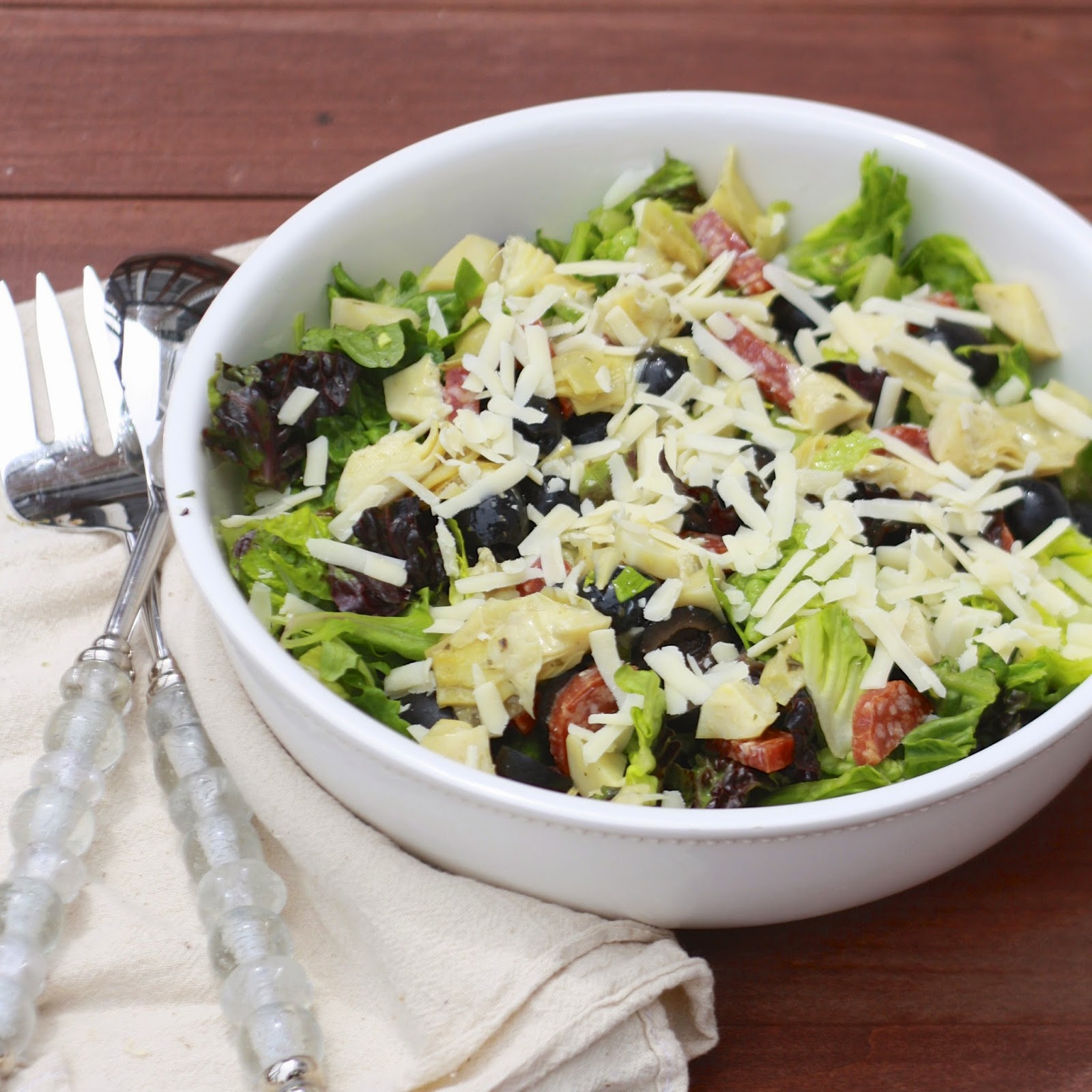 Simple Green Italian Salad The Sweets Life