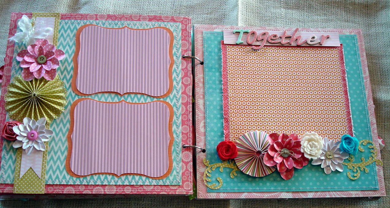 Scrapbooking by Phyllis Premade Chipboard Scrapbook Album *Sisters*