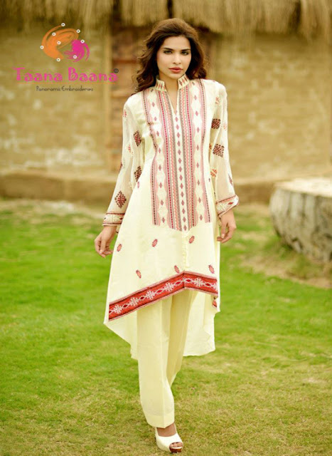 Summer Collection 2013 Vol-2 By Taana Baana Panoramic Embroidery Suits