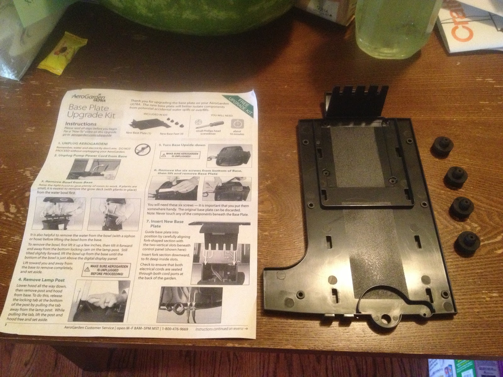 Aerogarden Ultra "Recall" Installing the Replacement Parts Indoor