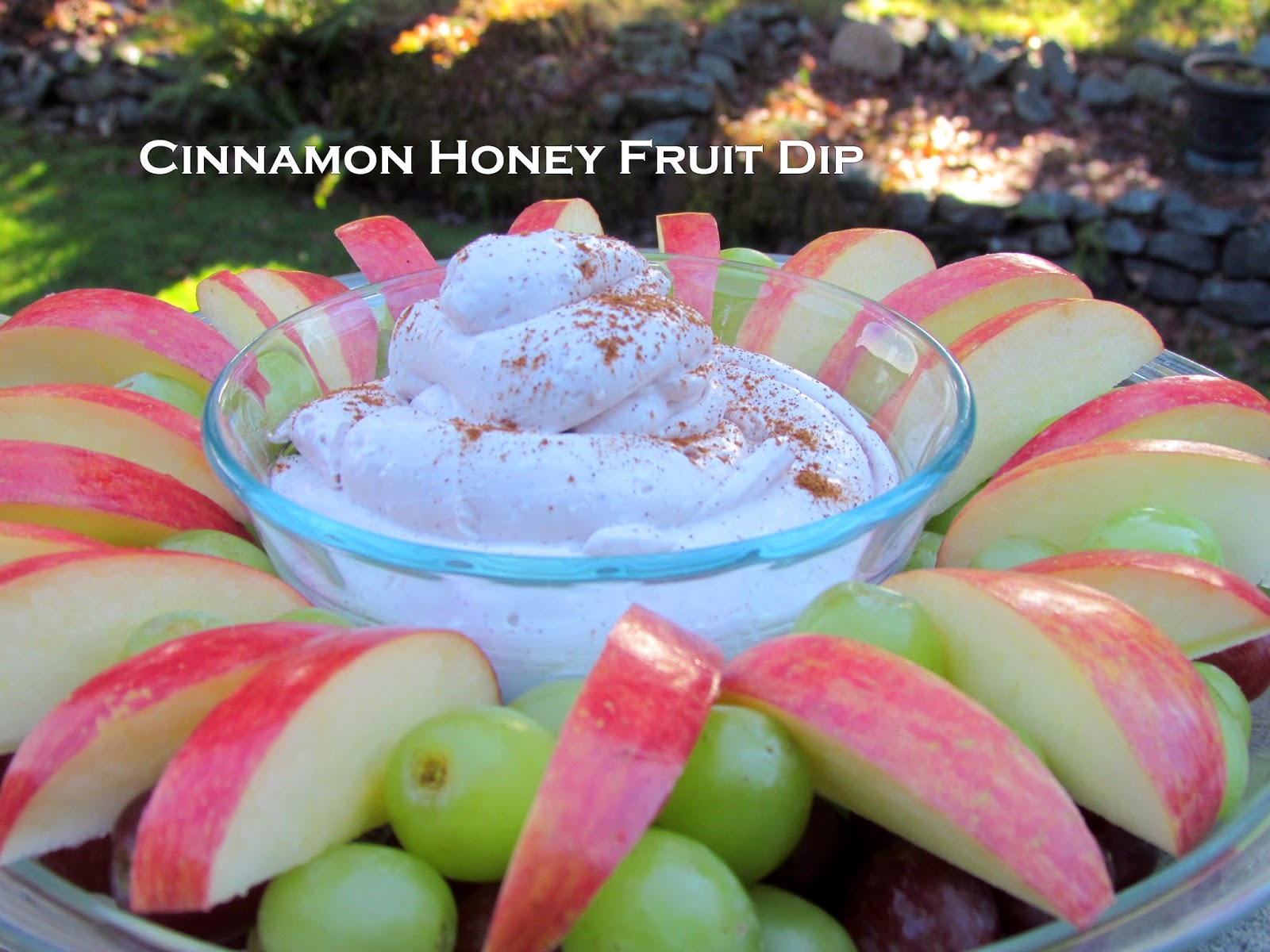 Getting Stuffed Cinnamon Honey Fruit Dip