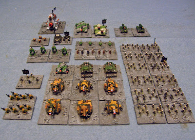 Epic 40K Imperial army based for 'Hordes of the Things'