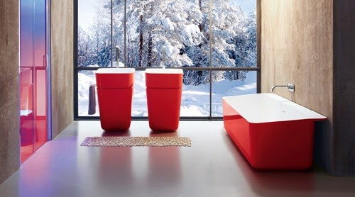 Decoración Color Rojo en el Baño | Ideas para decorar, diseñar y