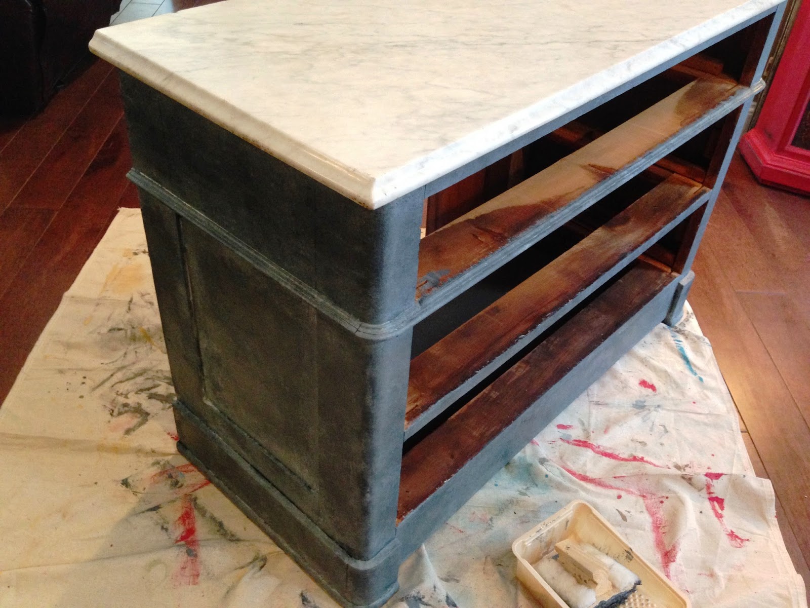 Marble Top Dresser Makeover Lynn Fern
