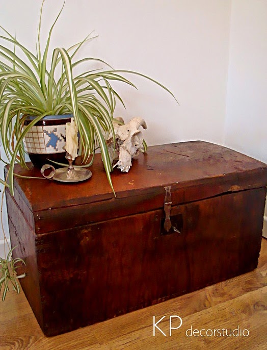 KP Tienda Vintage Online: Baúl antiguo de madera restaurado ** Antique