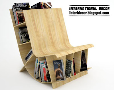 Contemporary chairs bookcase furniture