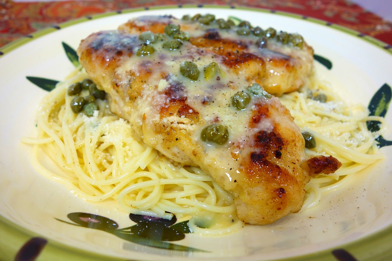 Chicken in Lemon Butter Caper Sauce Plain Chicken